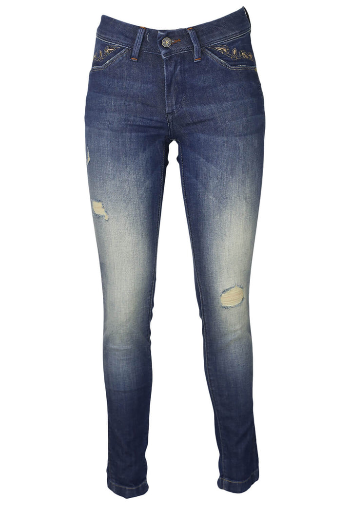 Pantaloni Salsa Audrey Dark Blue - kurtmann