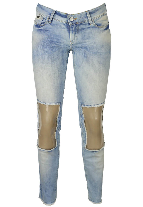 Pantaloni Salsa Anna Light Blue - kurtmann