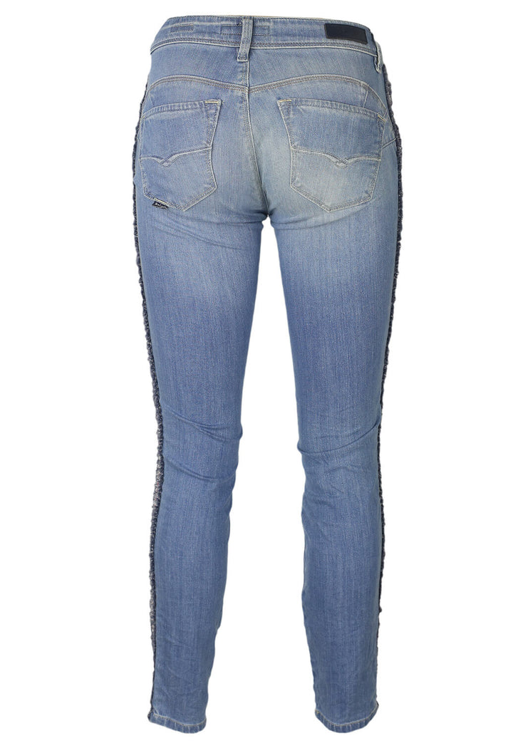 Pantaloni Salsa Nadia Light Blue - kurtmann