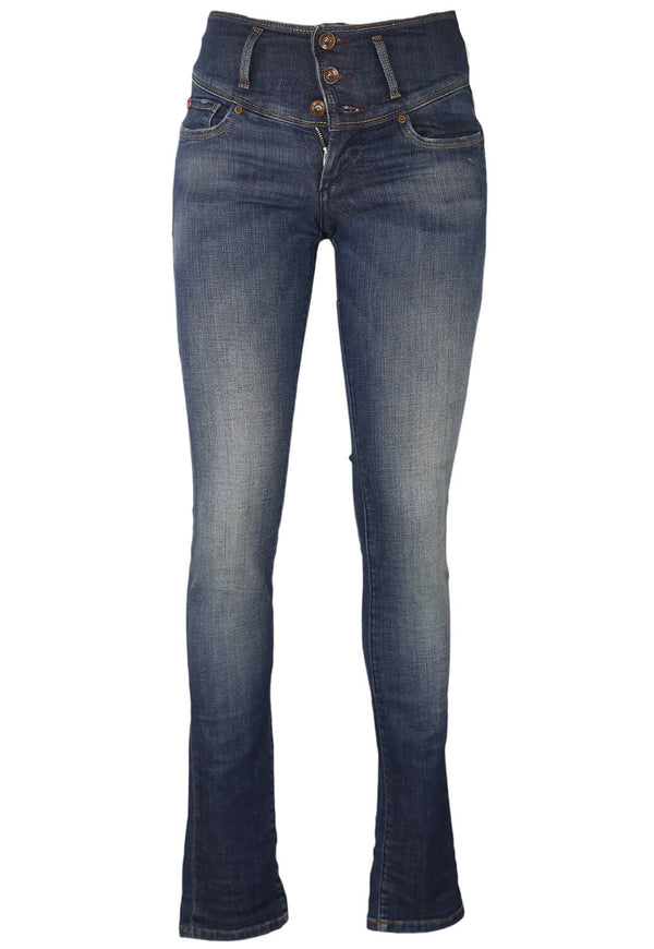 Pantaloni Salsa Audrey Dark Blue - kurtmann
