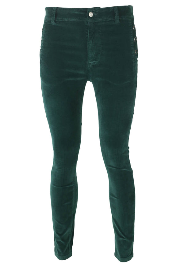 Pantaloni Salsa Laura Dark Green - kurtmann