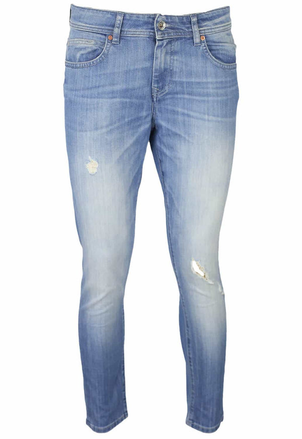 Pantaloni Salsa Evelyn Light Blue - kurtmann