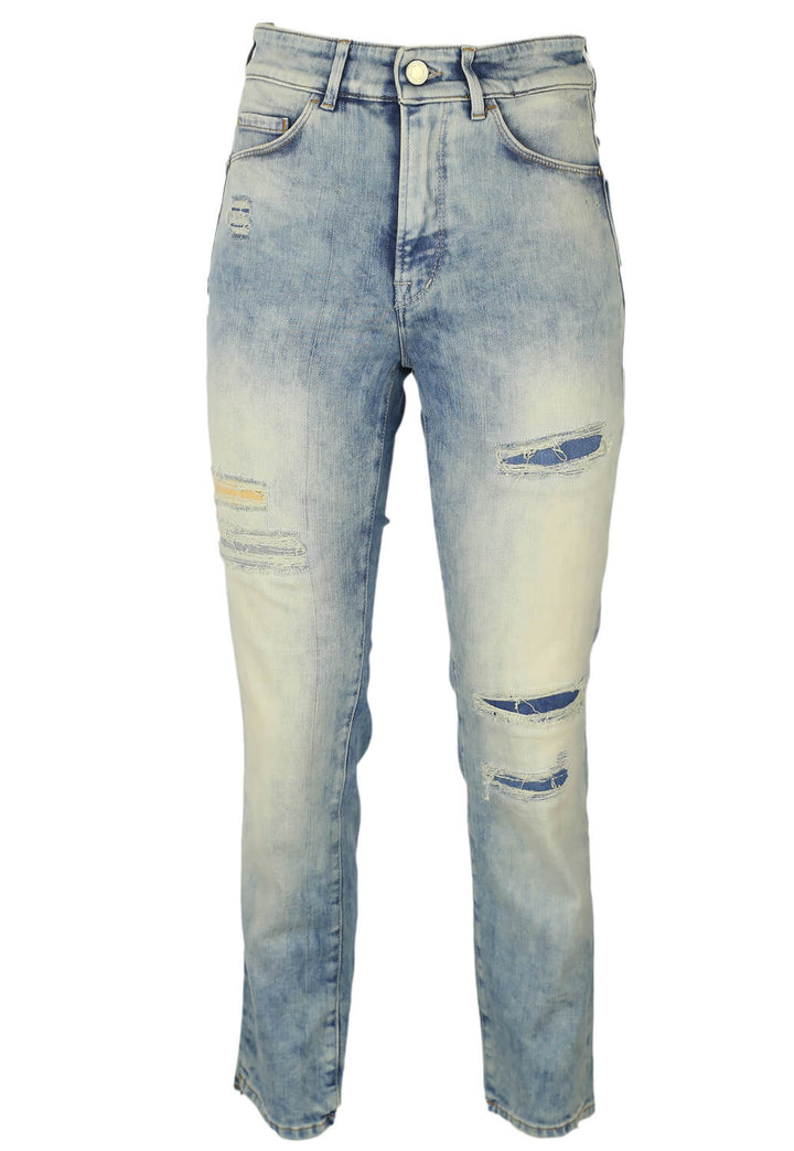 Pantaloni Salsa Maya Light Blue - kurtmann