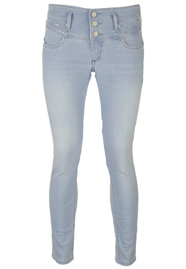 Pantaloni Salsa Lynn Light Blue - kurtmann