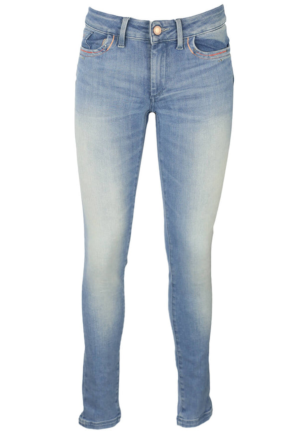 Pantaloni Salsa Daisy Light Blue - kurtmann