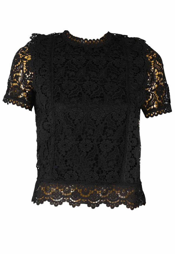 Tricou Orsay Roxanne Black - kurtmann