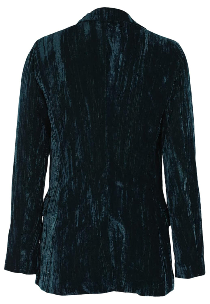 Sacou Nasty Gal Crushed Velvet Emerald - kurtmann