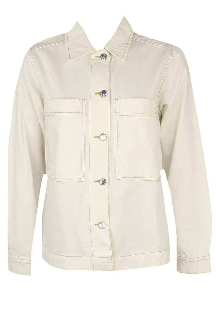 Geaca Gina Tricot Camelia White - kurtmann