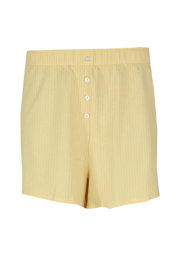 Pantaloni Scurti Monki Nadine Yellow - kurtmann