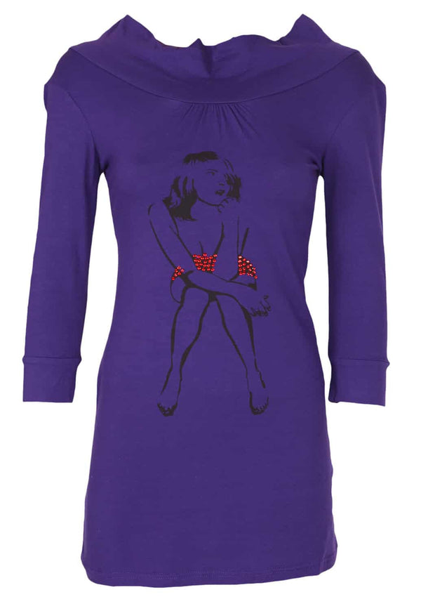 Bluza Made For Loving Amelia Dark Purple - kurtmann