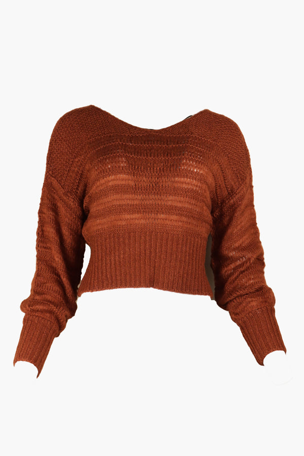 Bluză Vero Moda Barco Copper Brown - kurtmann