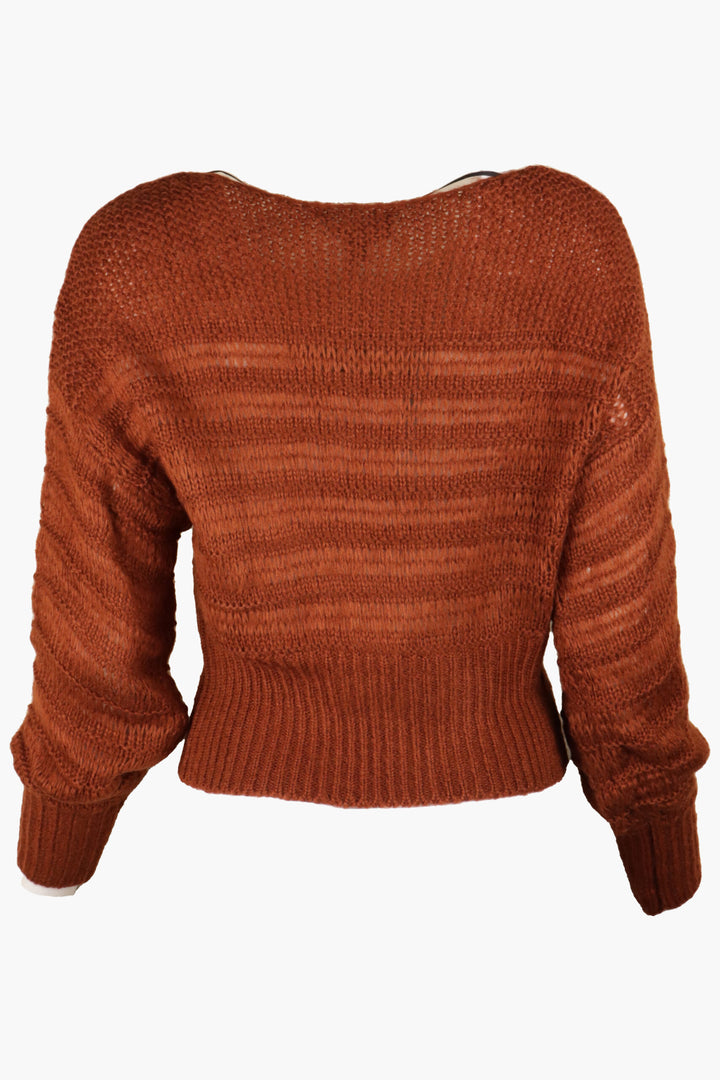 Bluză Vero Moda Barco Copper Brown - kurtmann