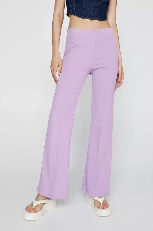 Pantaloni Nasty Gal Low Rise Flared - kurtmann