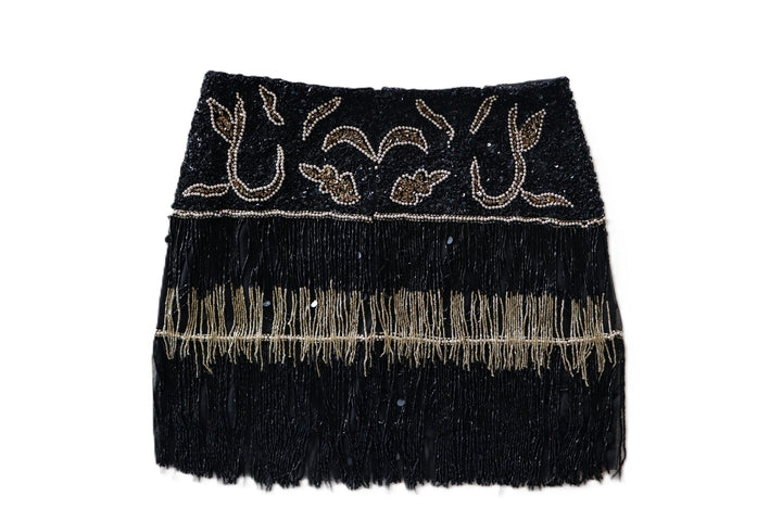 Fusta Nasty Gal Golden Black - kurtmann
