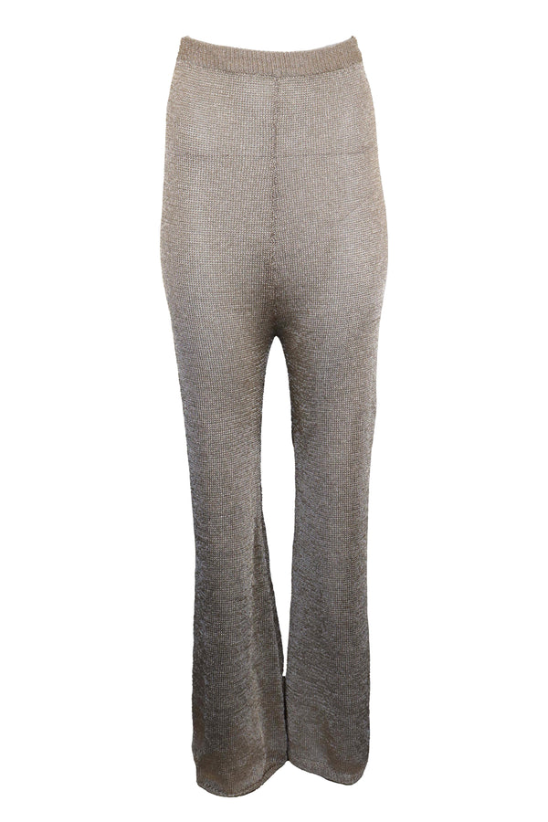 Pantaloni South Beach Shiny Beige