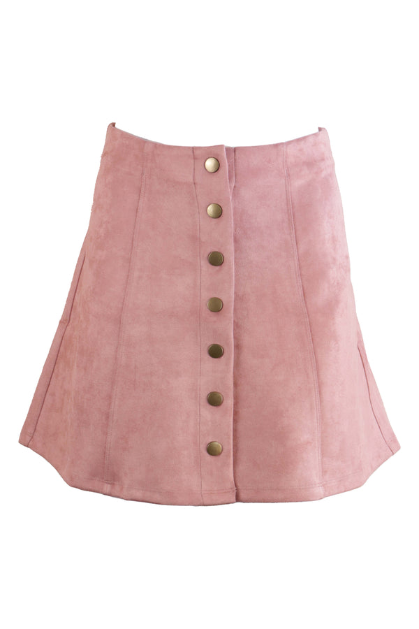 Fustă Wishlist Buttons Pink