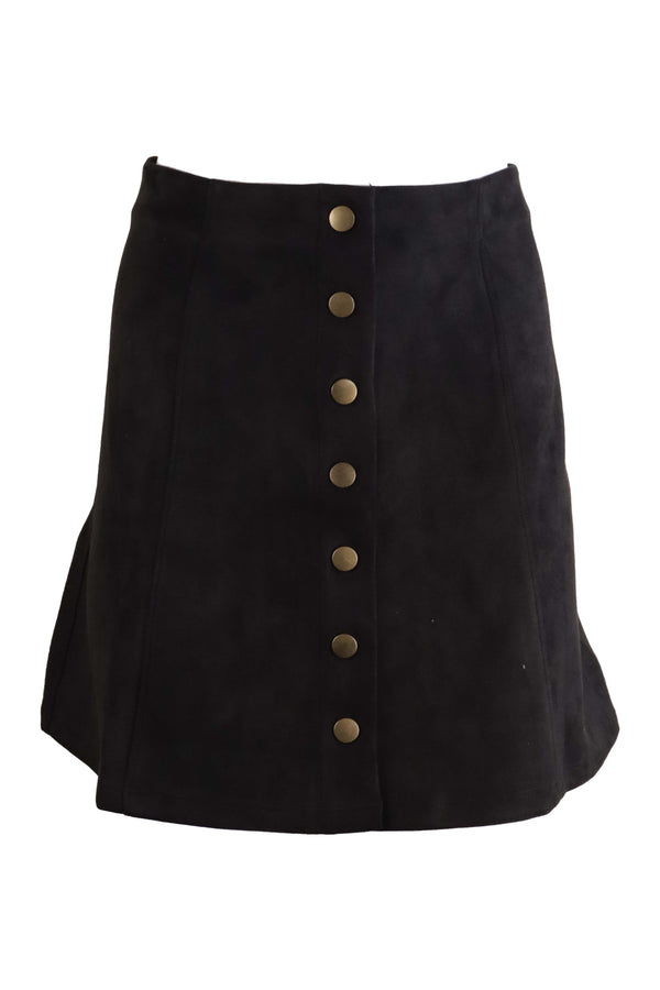 Fustă Wishlist Buttons Black
