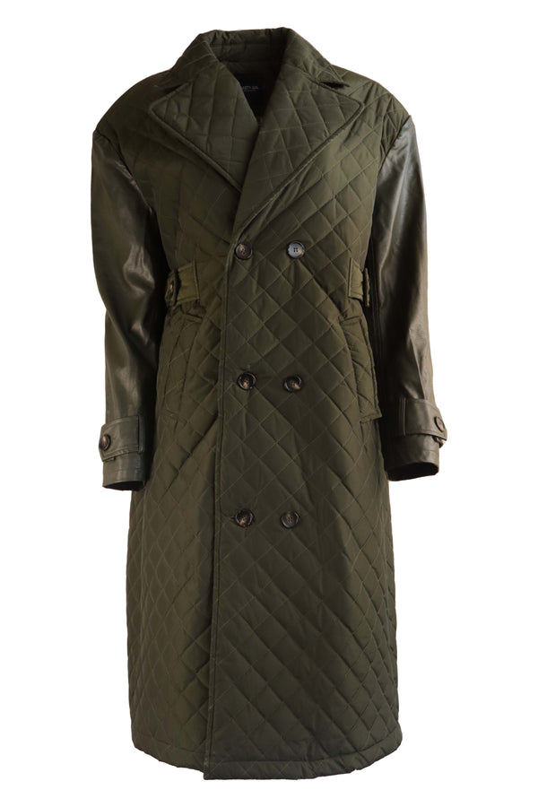 Palton Trench Nasty Gal Olive Dark Green