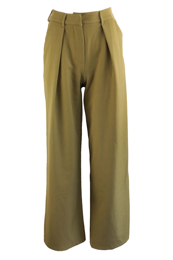 Pantaloni Nasty Gal Tanya Olive Dark Green