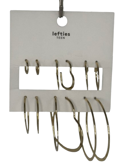 Set 3 Perechi de Cercei Lefties Gold