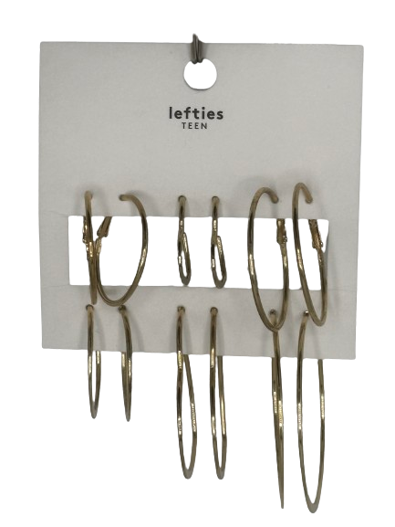 Set 3 Perechi de Cercei Lefties Gold