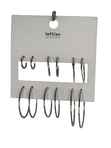 Set 3 Perechi de Cercei Lefties Silver