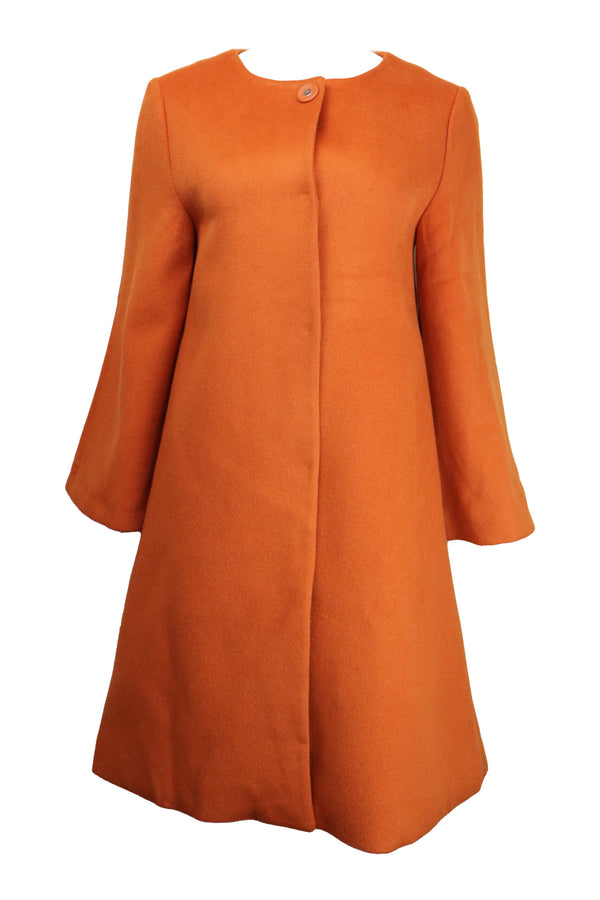 Palton Vero Moda Happy Wool Indian Orange - kurtmann