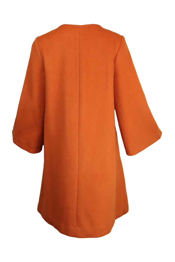 Palton Vero Moda Happy Wool Indian Orange - kurtmann