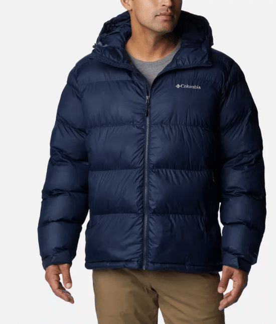 Jacheta Columbia Hooded Puffer Blue - kurtmann