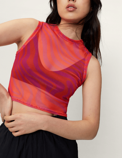 Top Nasty Gal Racer Pink - kurtmann