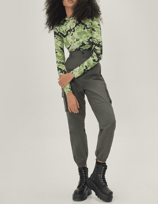 Top Nasty Gal Crew Neck Green - kurtmann