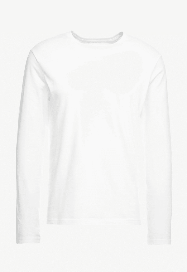 Bluza Pier One Long Sleeves White - kurtmann