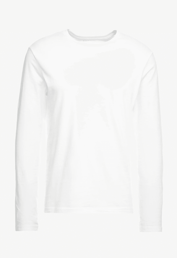 Bluza Pier One Long Sleeves White - kurtmann