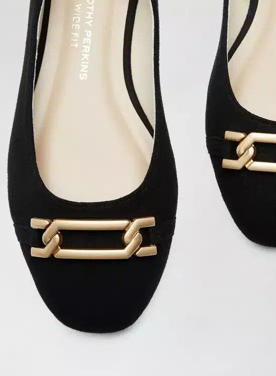 Balerini Dorothy Perkins Wide Fit Black - kurtmann