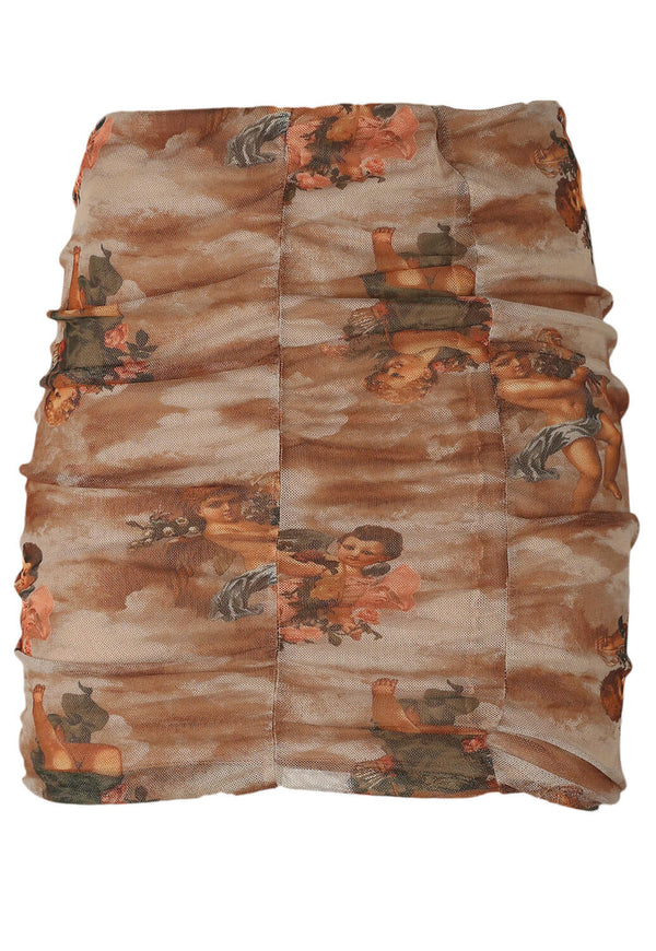 Fusta Asos Whitney Beige - kurtmann