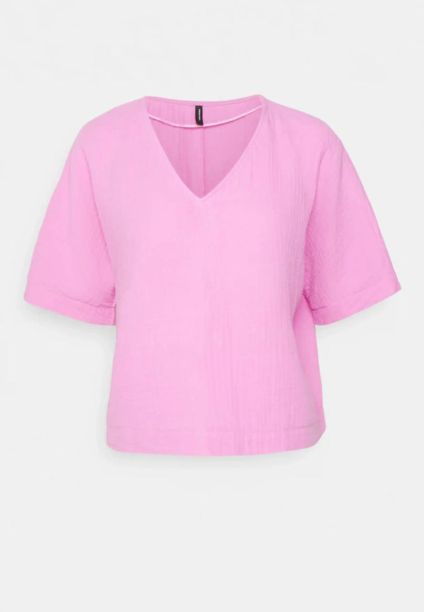 Tricou Vero Moda Basic Cyclamen - kurtmann