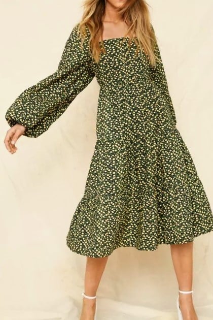 Rochie Nasty Gal Smock Green - kurtmann