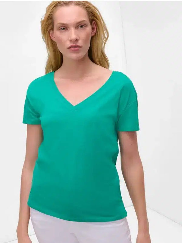 Tricou Orsay Green V-neck - kurtmann