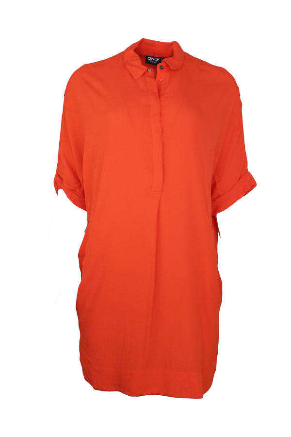 Rochie Only Vera Cocoon Shirt Orange