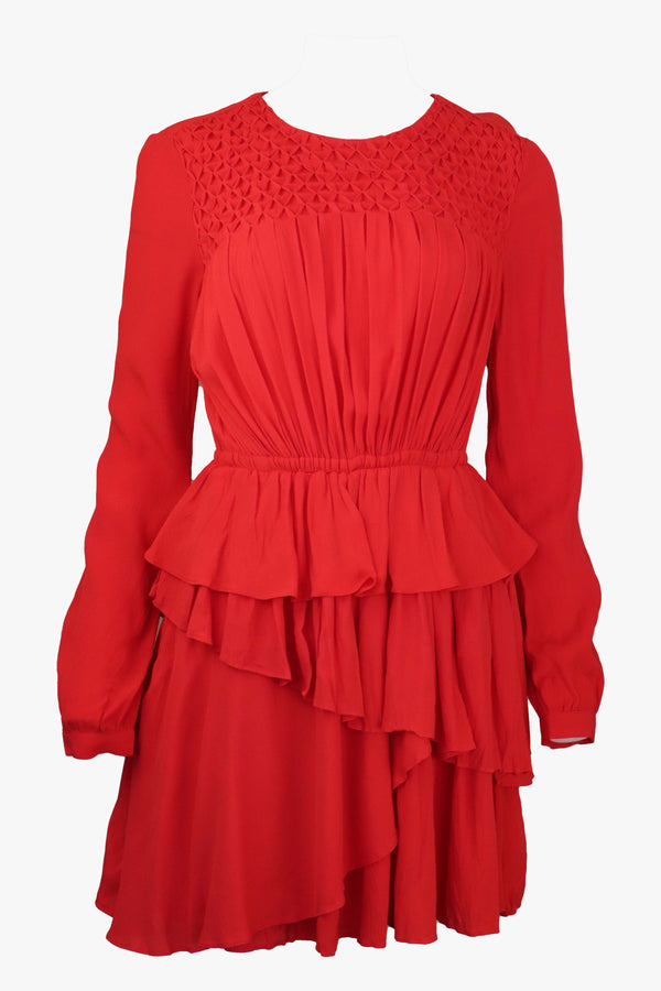 Rochie Only Tale Layered Red