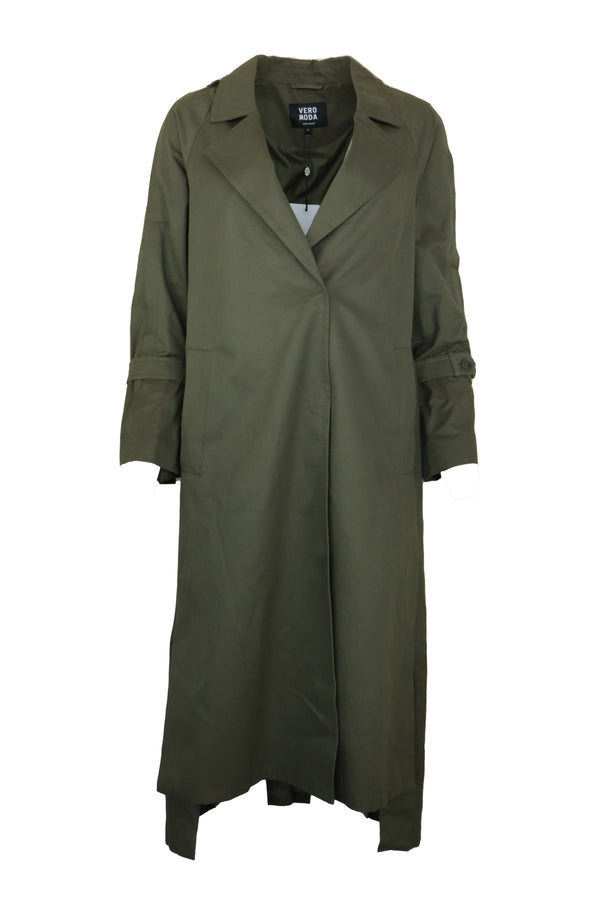 Palton Vero Moda Plait Dark Green