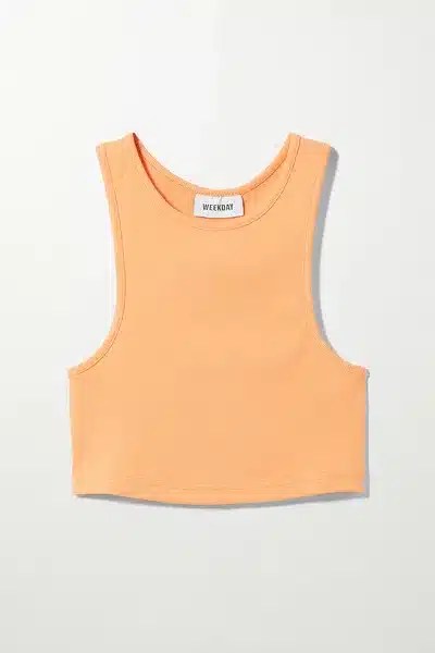 Top Weekday Duper Racerback Light Orange - kurtmann