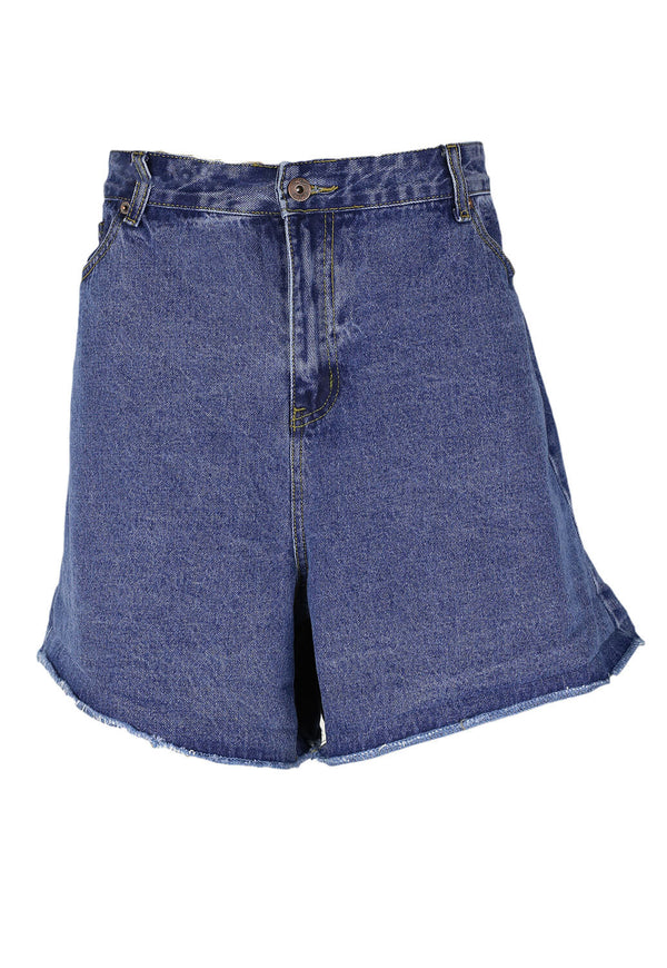 Pantaloni scurti FAE Erika Dark Blue - Plus Size - kurtmann