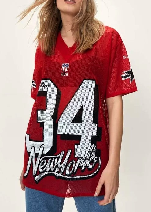 Tricou Nasty Gal 34 New York Red - kurtmann