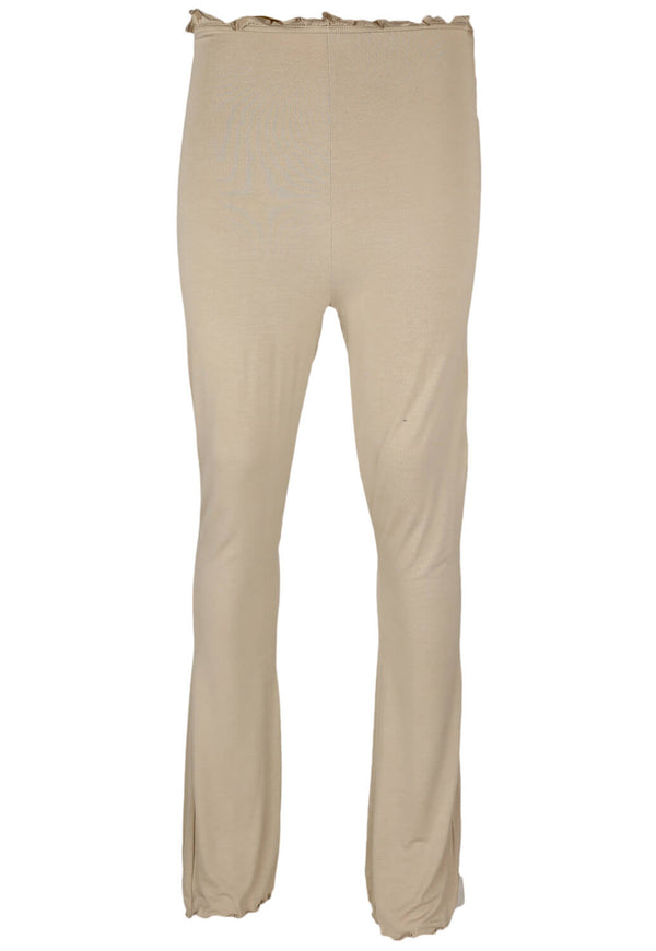 Pantaloni Missguided Nadine Light Beige - kurtmann
