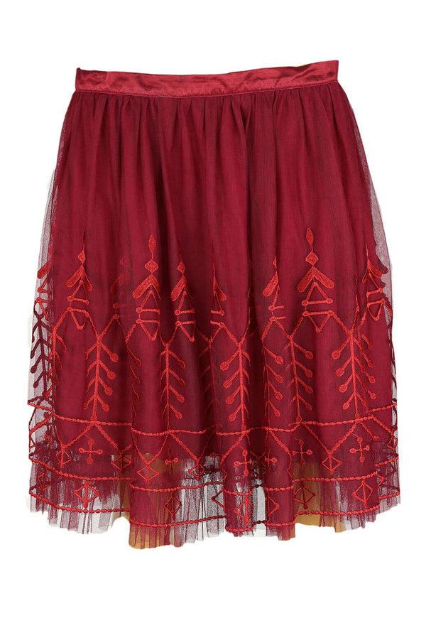 Fuste Naf Naf Melanie Dark Red - kurtmann