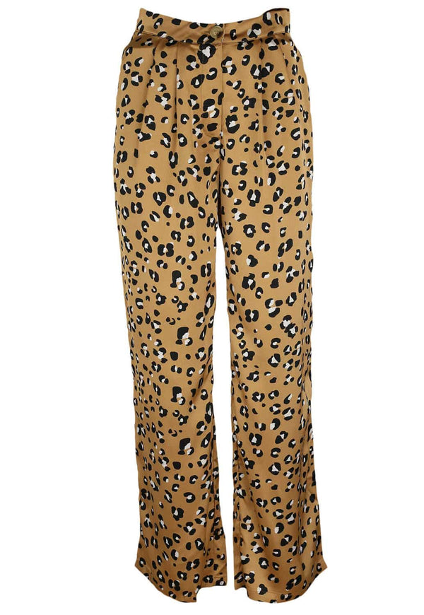 Pantaloni Nasty Gal Melissa Beige - kurtmann