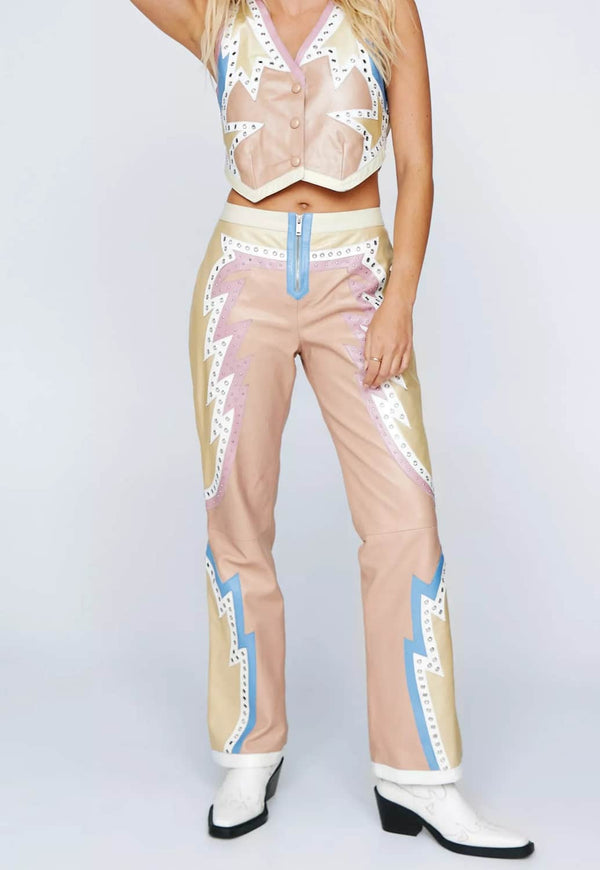 Pantaloni Nasty Gal Real Leather - kurtmann