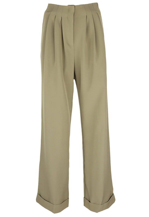 Pantaloni Nasty Gal Gina Light Green - kurtmann
