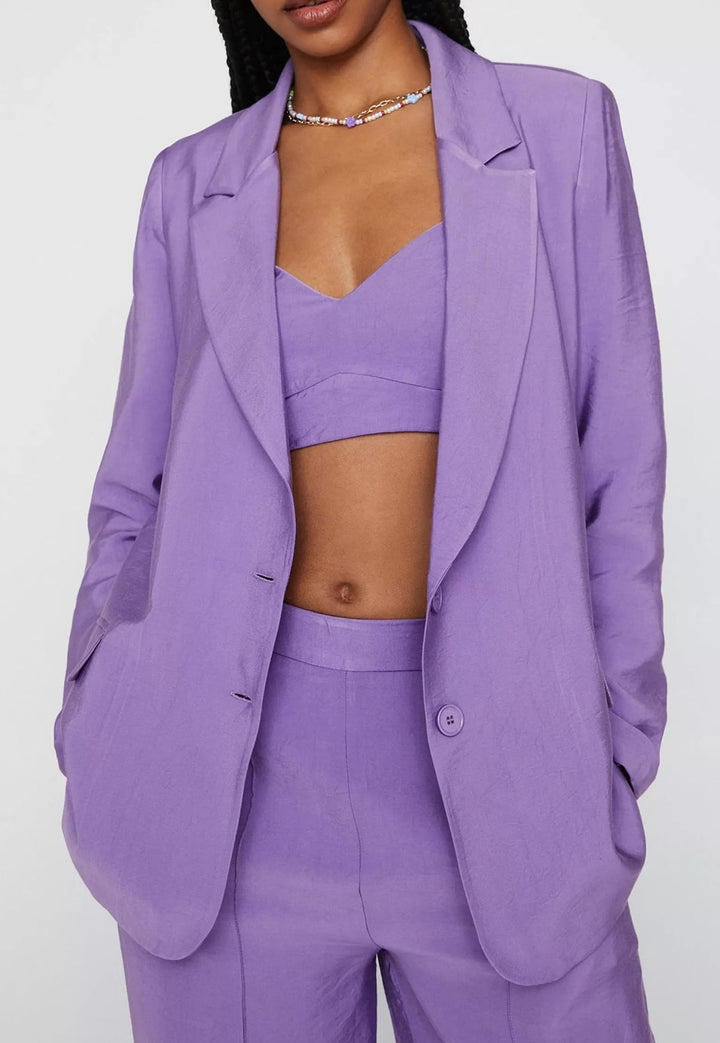 Sacou Nasty Gal Textured Lilac - kurtmann